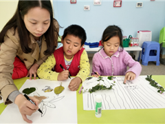 牵根线条去散步——婆石社区开展艺术学习课堂