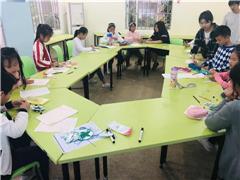 “笔迹心灵”“蓝”——婆石妈咪社儿童硬笔书法兴趣小组